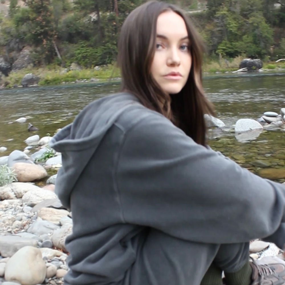 Joah Brown Oversized Jogger (XS/SM) and zip hoodie (OS)-Washed Black - Picture 2 of 13